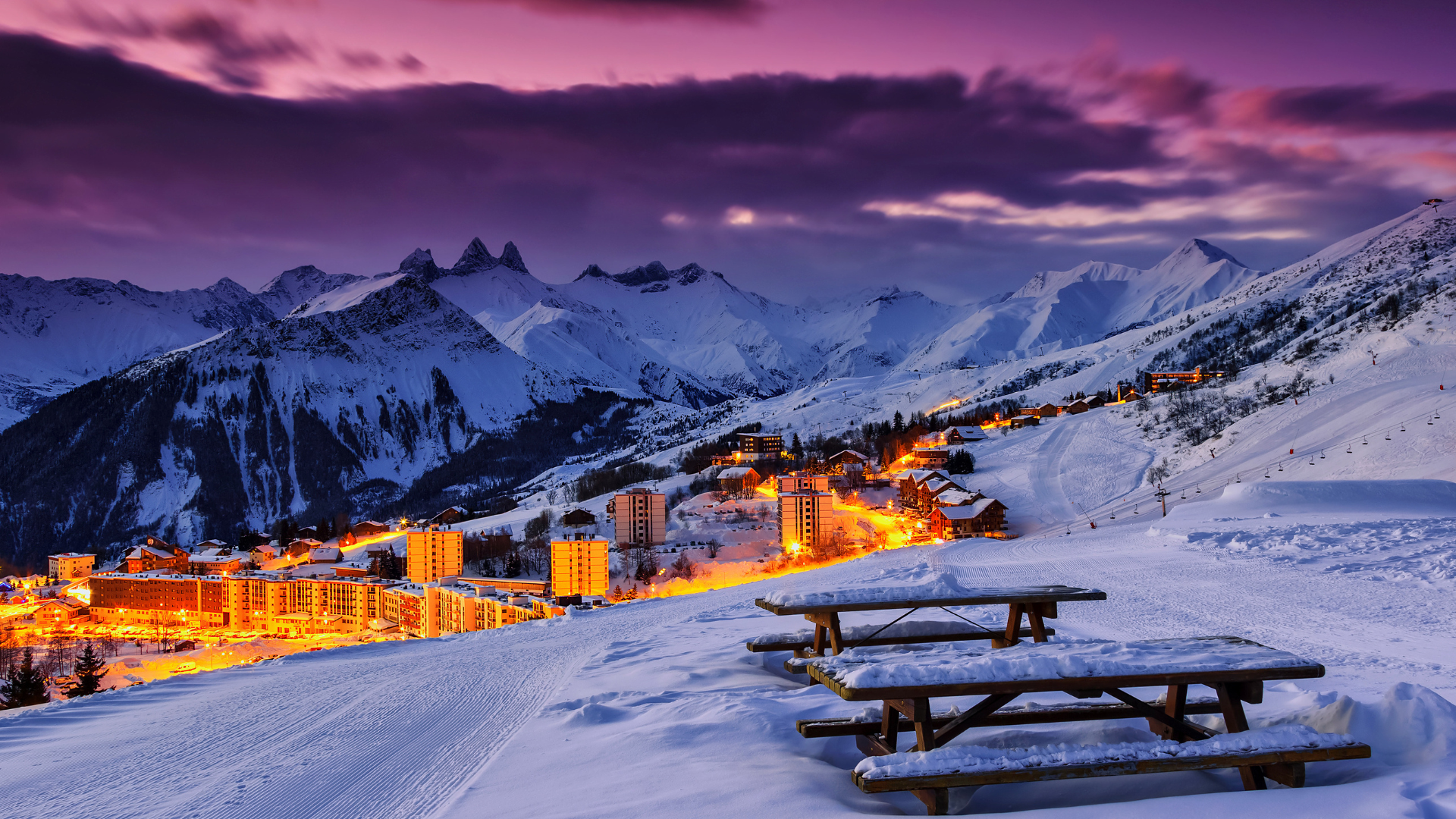 Station de ski des Sybelles en Savoie
